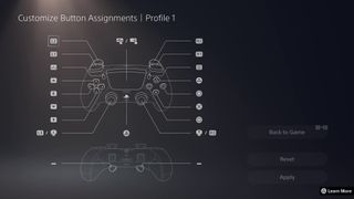 DualSense Edge button assignments