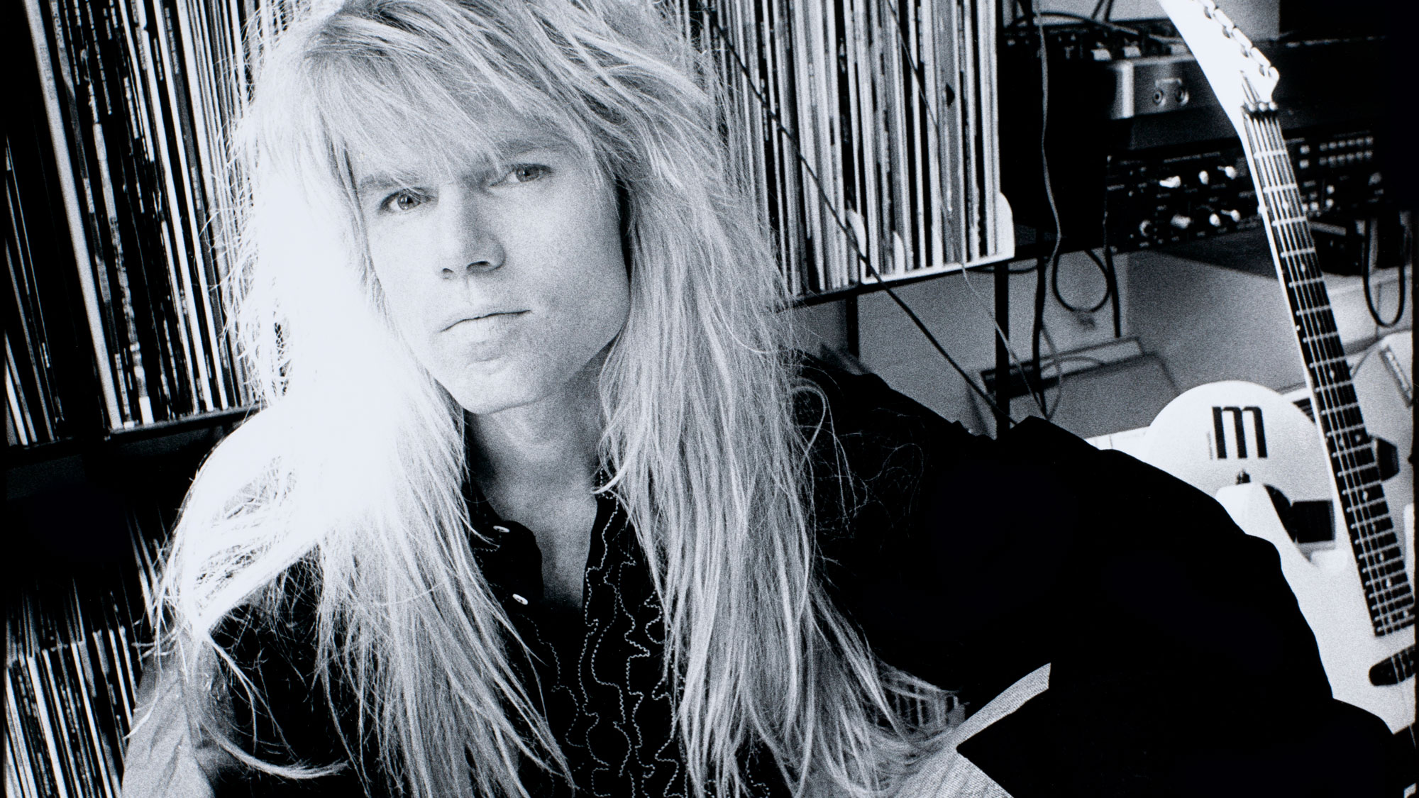 Adrian Vandenberg, portrait, Enschede, Netherlands, 18th May 1989.
