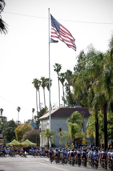 Rolling through downtown Redlands.