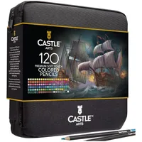 Castle Art Supplies 120 Coloured Pencils