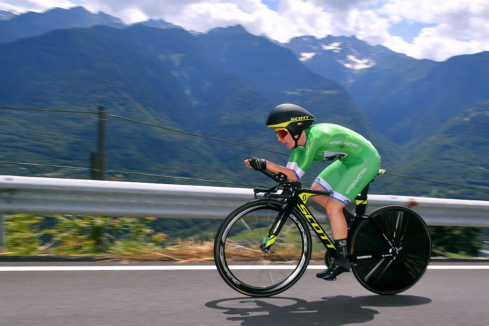 Amanda Spratt (Mitchelton-Scott) during the stage 6 uphill time trial at the Giro Rosa
