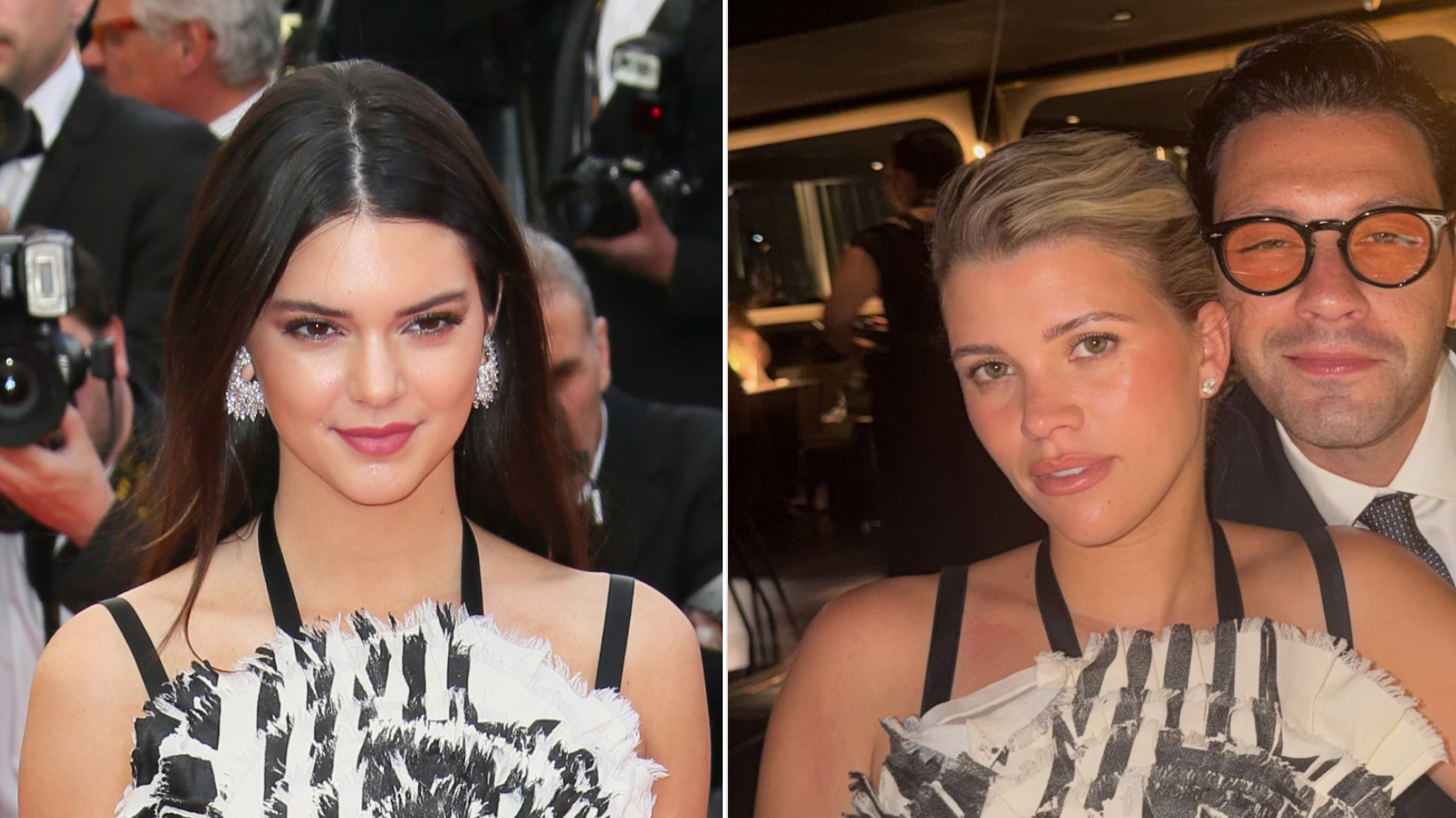 Sofia Richie Grainge borrows Kendall Jenner's Chanel Resort 2014 dress to attend a wedding with husband Elliot Grainge