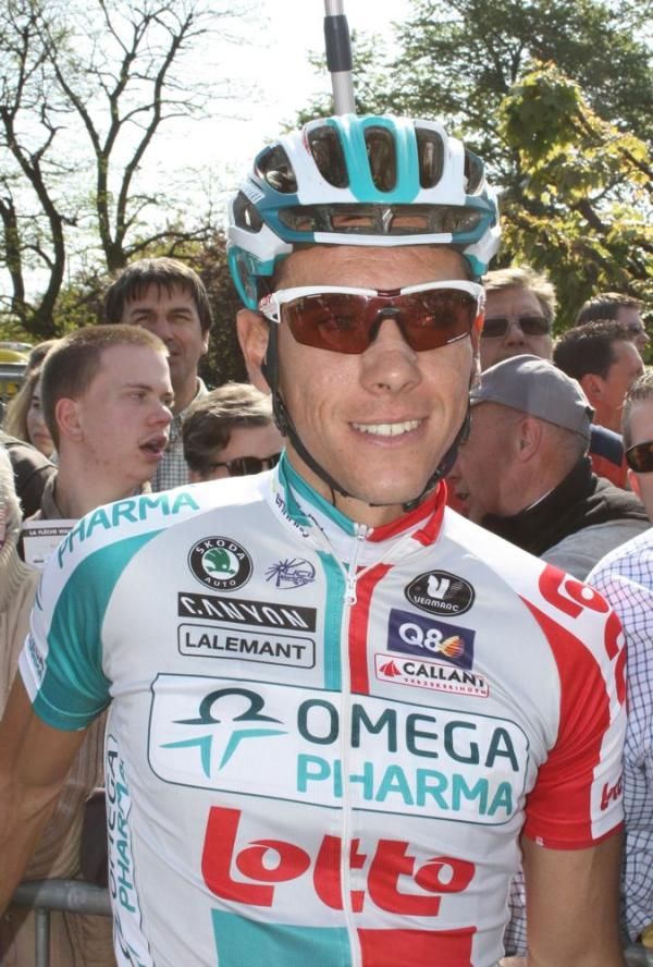 Philippe Gilbert looked relaxed before the start