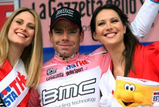 You little beauty: Cadel Evans (BMC Racing Team) will swap the rainbows for pink tomorrow