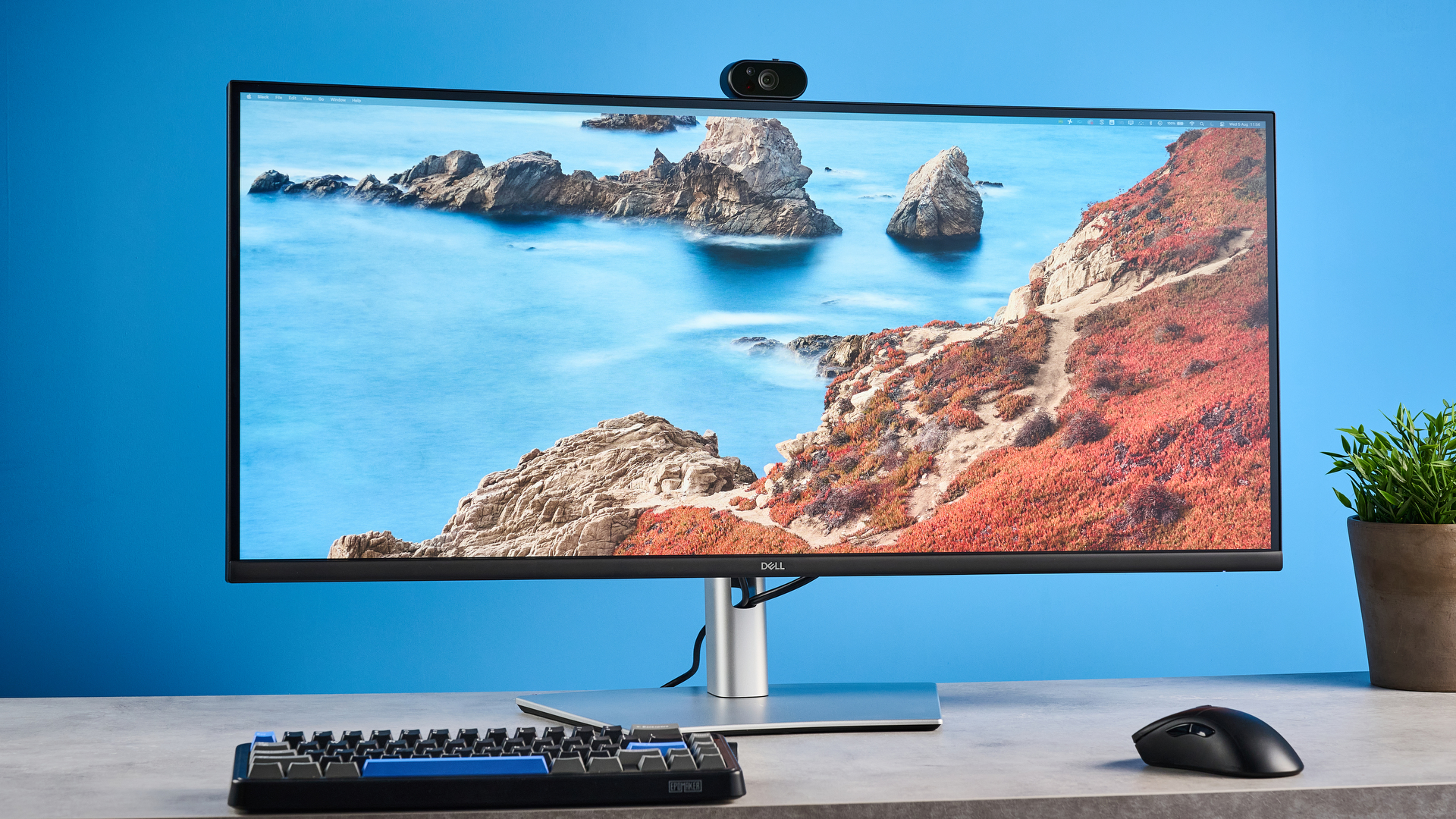 A black Dell Pro P3426WEV curved monitor for productivity