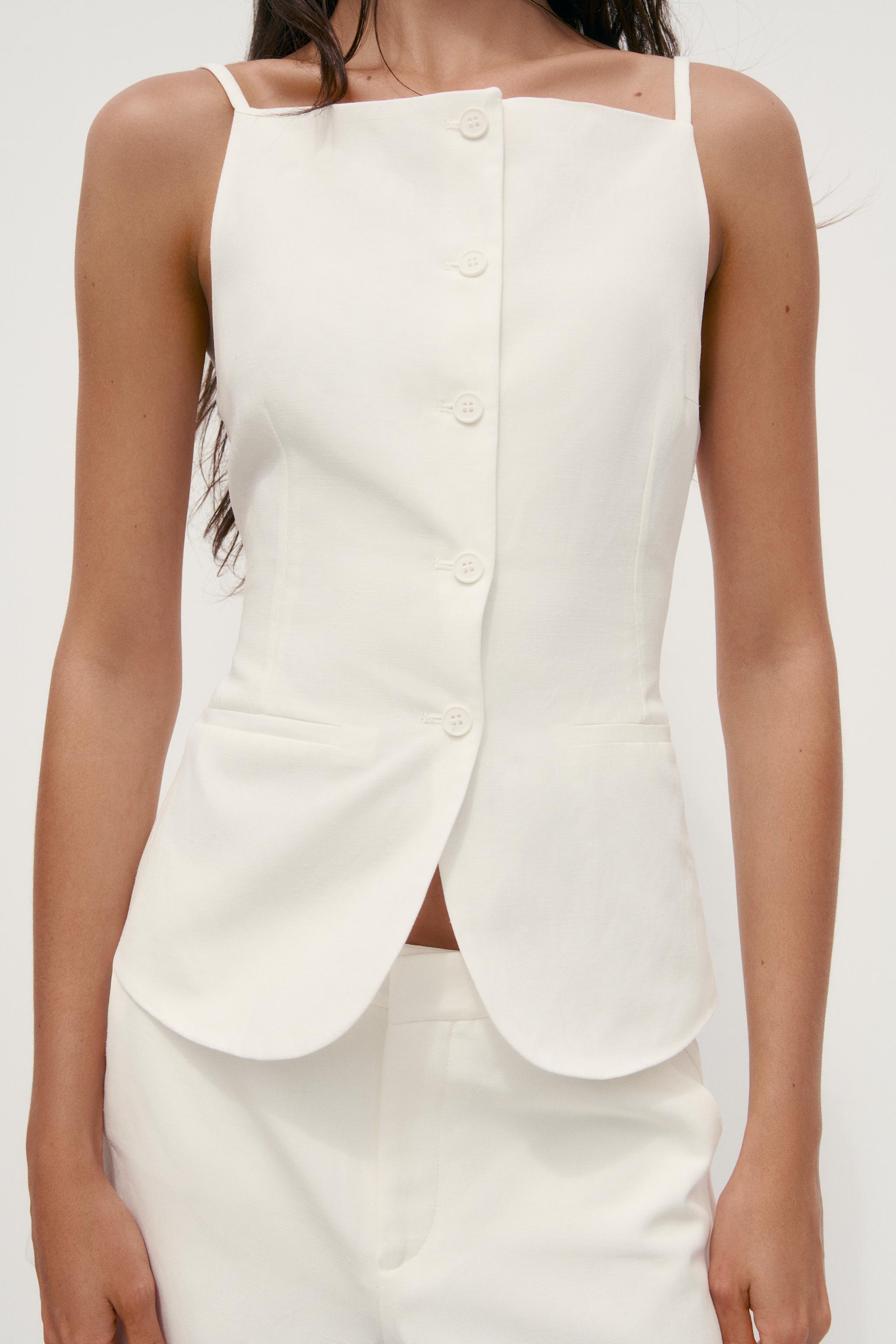 Button Vest Top
