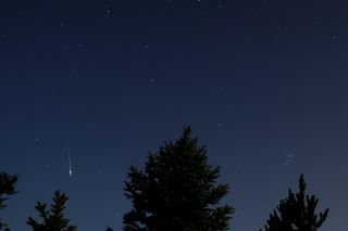 Photographer Gary Rader caught this Perseid meteor west of Wichita, Kansas, on August 13, 2011.