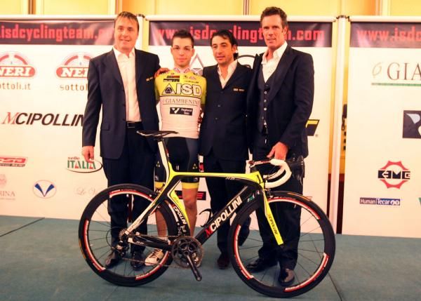 Luca Scinto, Giovanni Visconti, Angelo Citracca and Mario Cipollini