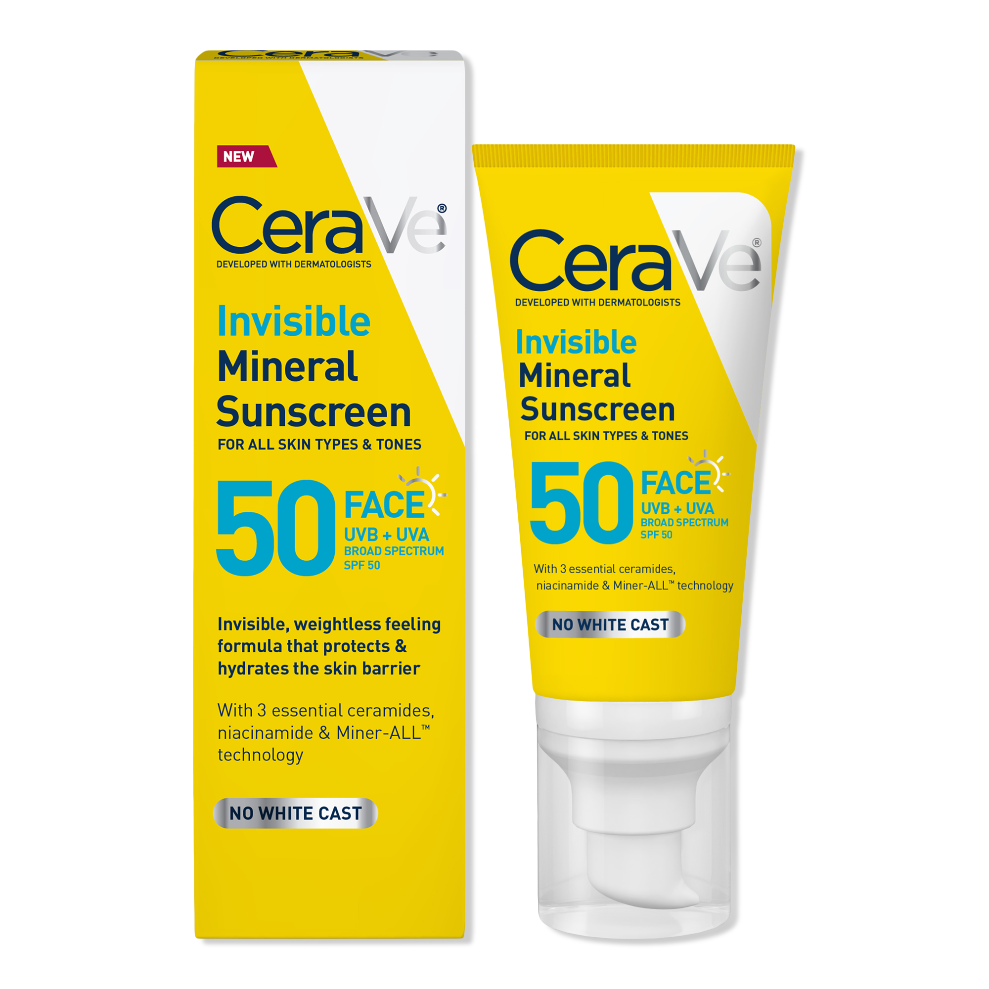 Invisible Mineral Sunscreen Spf 50 Face