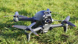 DJI FPV drone on grass