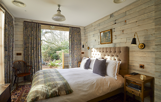 The Pig hotel, The Pig, New Forest, Brockenhurst, hotel, walled garden, Forest Hut, winter