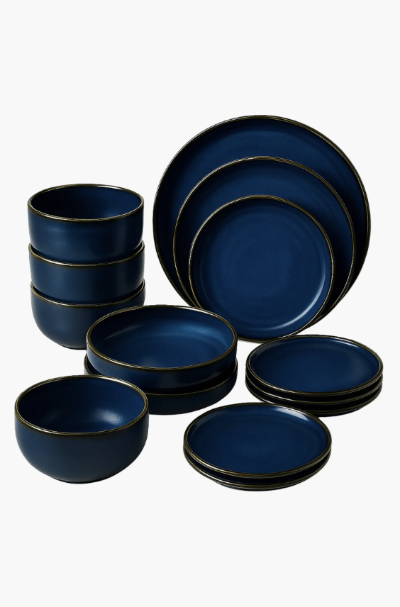 Gharyan Stoneware, Le Gourmand Dinnerware Set, 16 Pieces