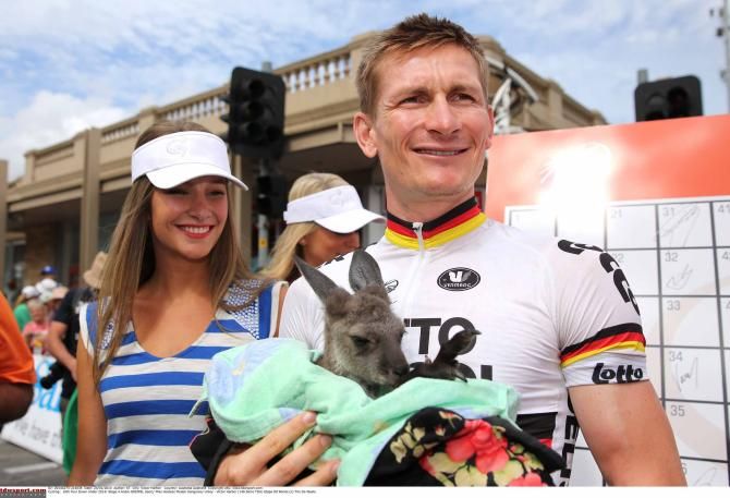 Andre Greipel (Lotto Belisol) at the Tour Down Under.