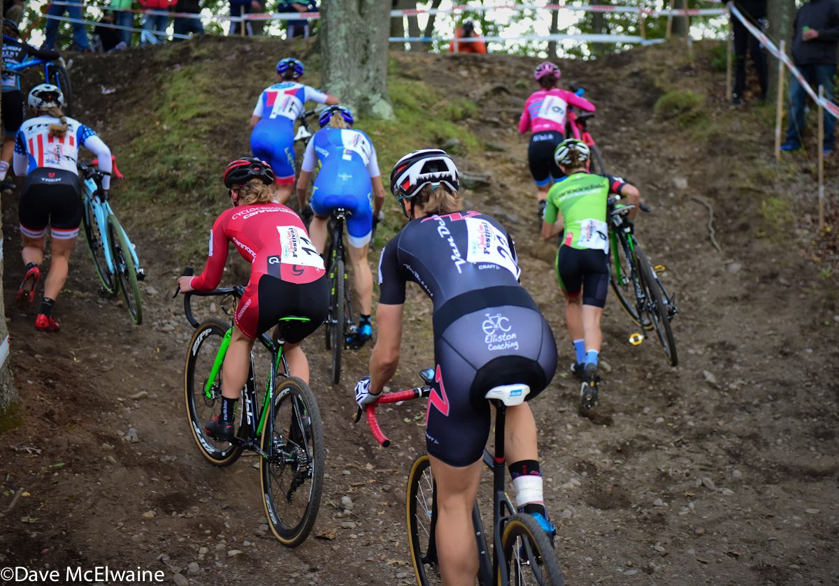 Everyone seemed to take a different line up the run-up today