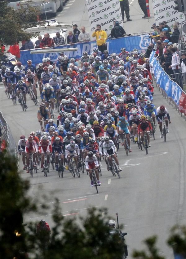 A viewo of the peloton