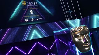 A general view of the stage at the 2023 BAFTA Games Awards at the Queen Elizabeth Hall on March 30, 2023 in London, England.
