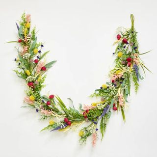 Wild Artificial Multicolor Spring Flower Garland