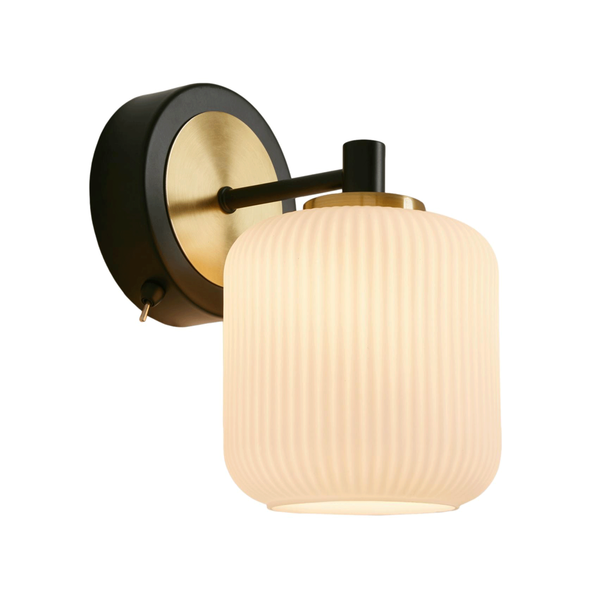 Next, Black Ryker Rechargeable Wireless Wall Light