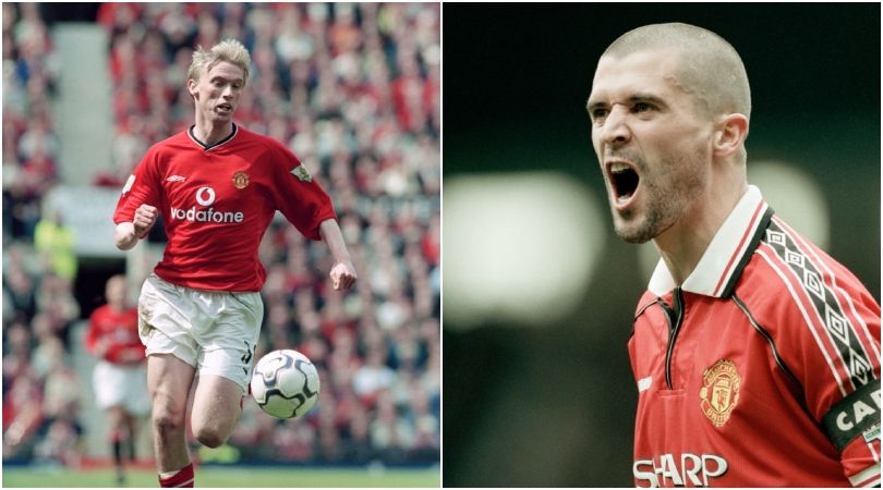 Luke Chadwick first Manchester United training session Roy Keane