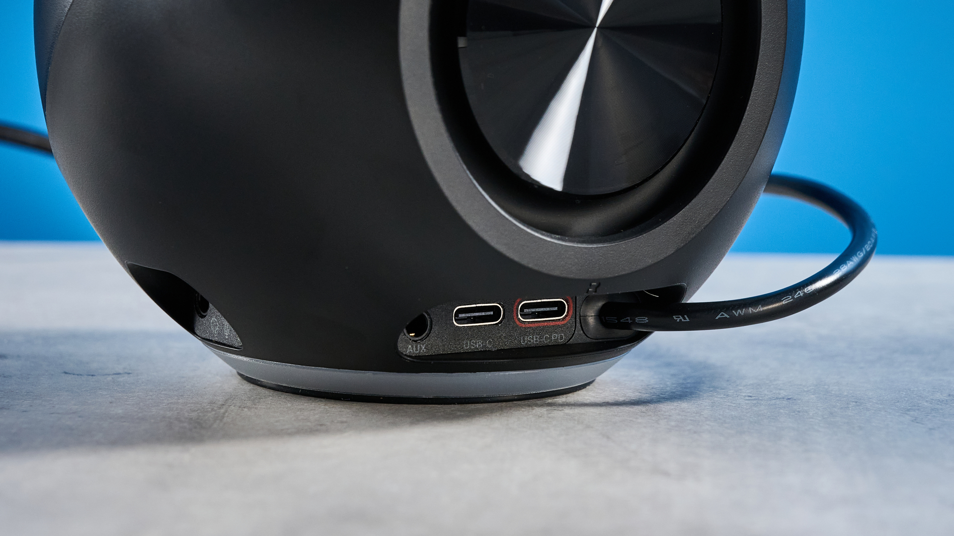 Black Creative Pebble Pro computer speakers