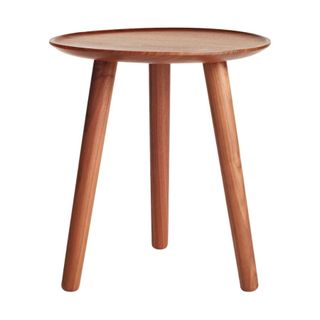 A wooden side table