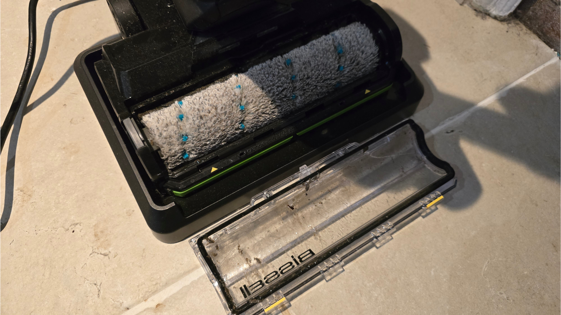 Bissell CrossWave HydroSteam pet after cleaning