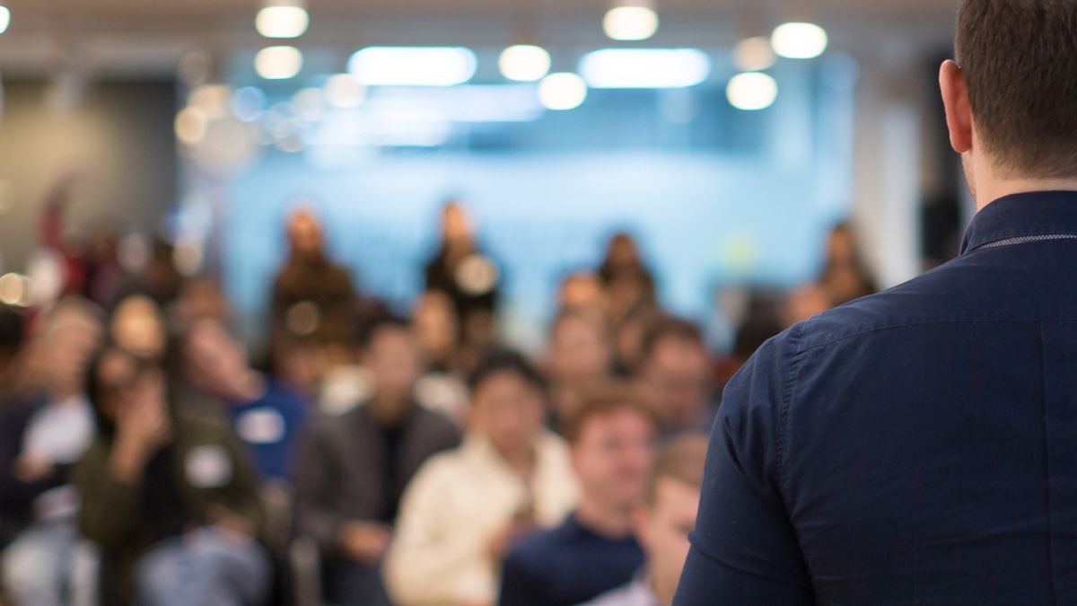 Man giving a presentation