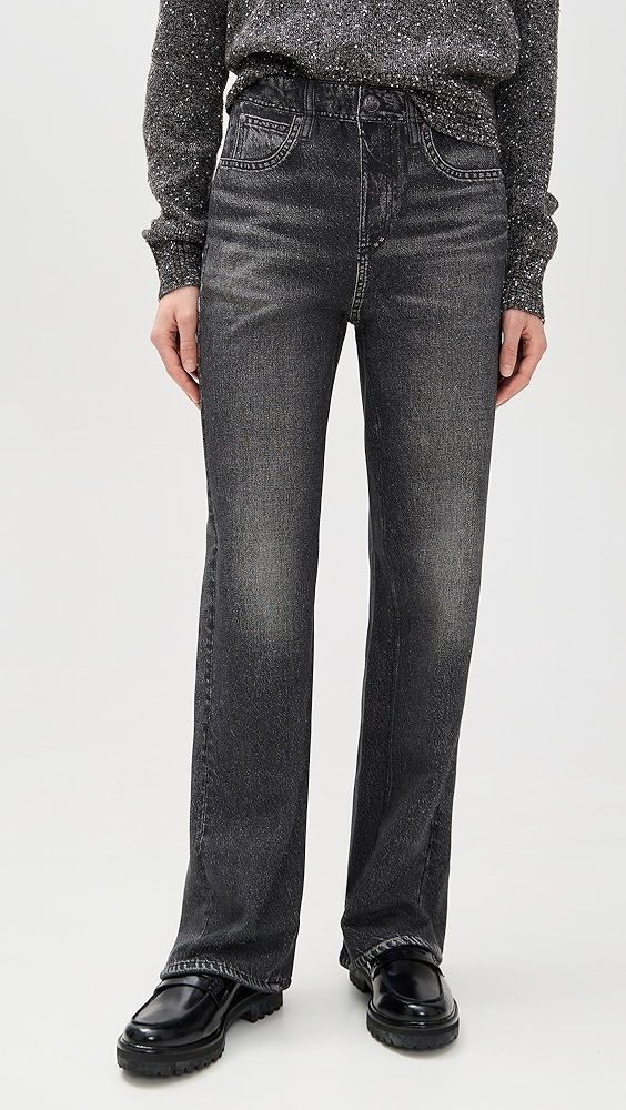 Rag & Bone Miramar Fleece Pull on Wide Leg Pants