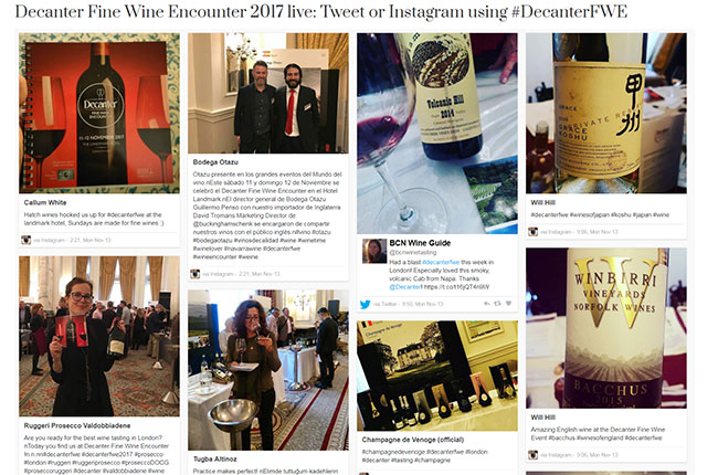 Decanter Fine Wine Encounter 2017 highlights