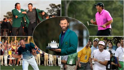 Five Masters-winning LIV Golfers in a montage