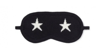 Navy Star Cashmere Eye Mask