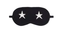 Navy Star Cashmere Eye Mask