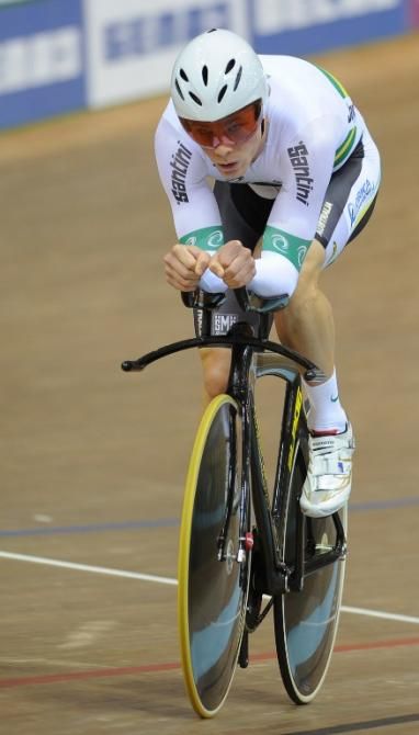 Australia's Michael Hepburn en route to an individual pursuit world championship in Minsk.