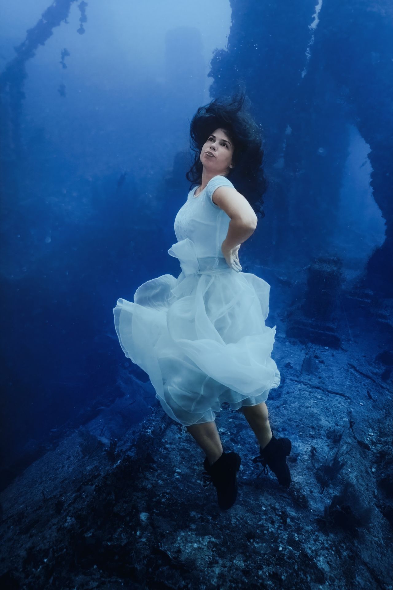 Photos from the record-breaking underwater shoot by Steven Haining
