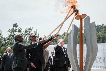 Rwandan genocide commemoration.