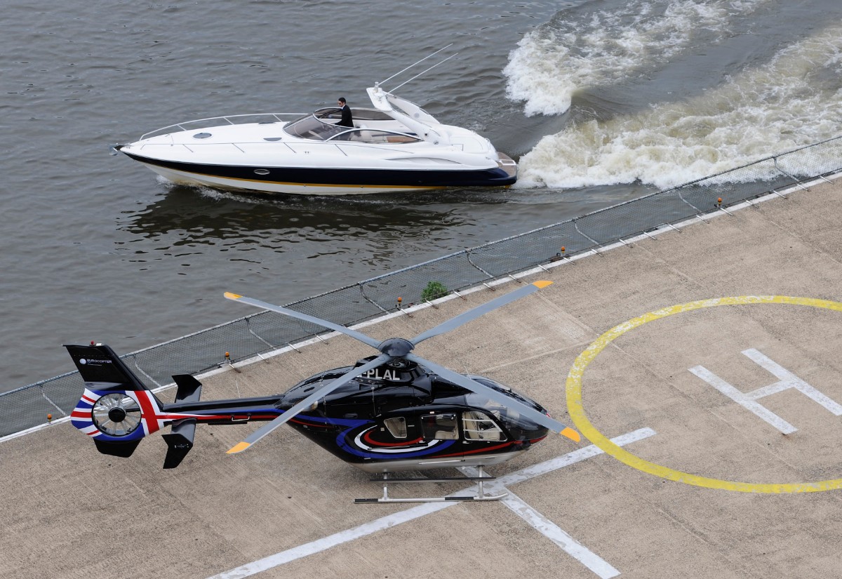 Bond’s Sunseeker from The World Is Not Enough is available for high-speed boat chases