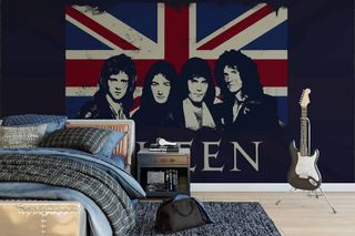 Queen – part of a collection of rock murals and wallpapers produced by Rock Roll