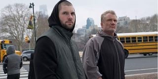 Creed II Florian Munteanau and Dolph Lundgren looking mean in Philly