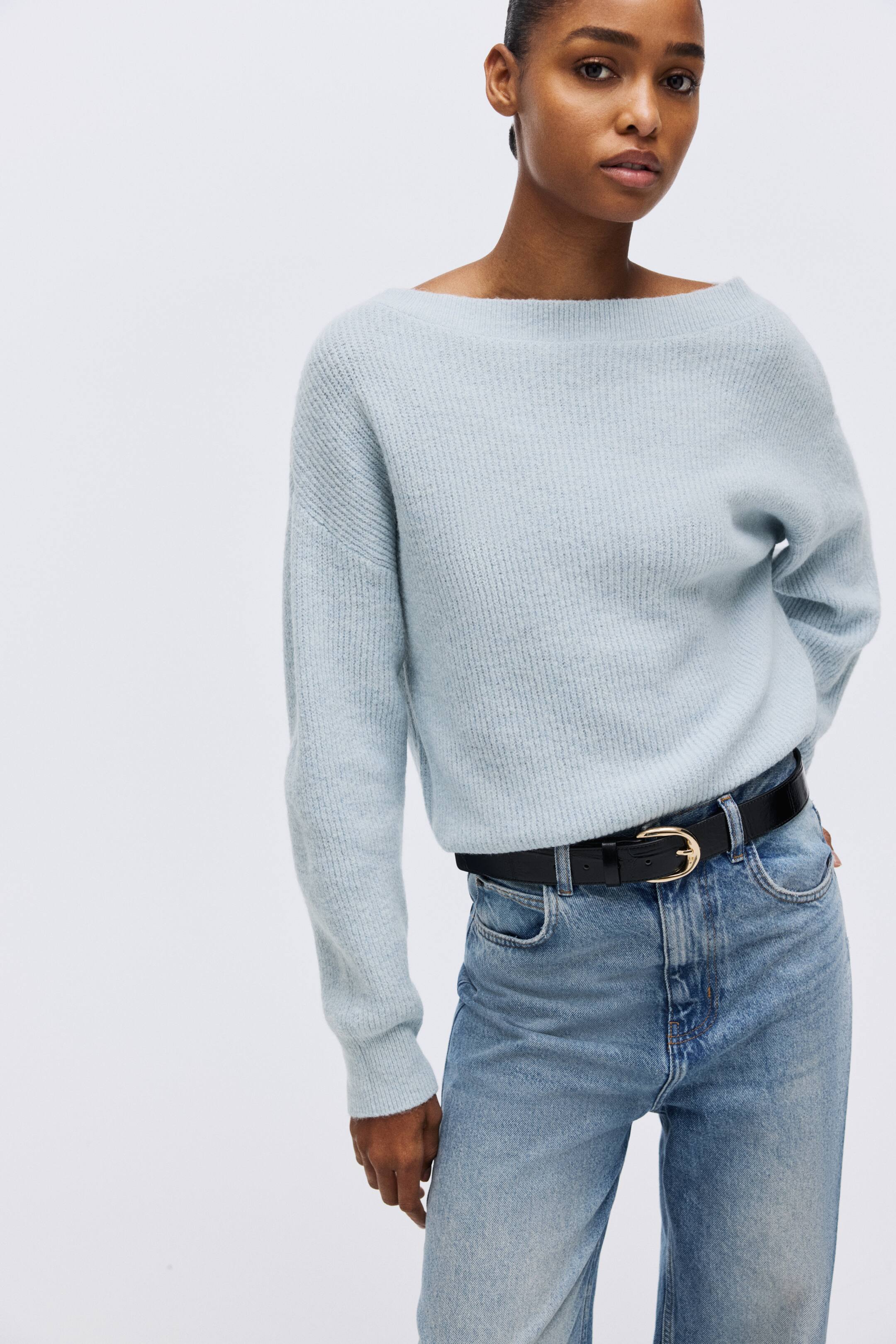 H&amp;amp;M, Oversized Boat-Neck Sweater