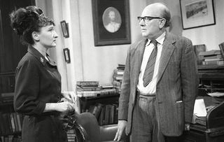 Arthur Lowe in Coronation Street in the 1960s with Eileen Derbyshire (Emily)