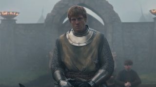 Dunk looking worried while on his horse in A Knight of the Seven Kingdoms episode 5