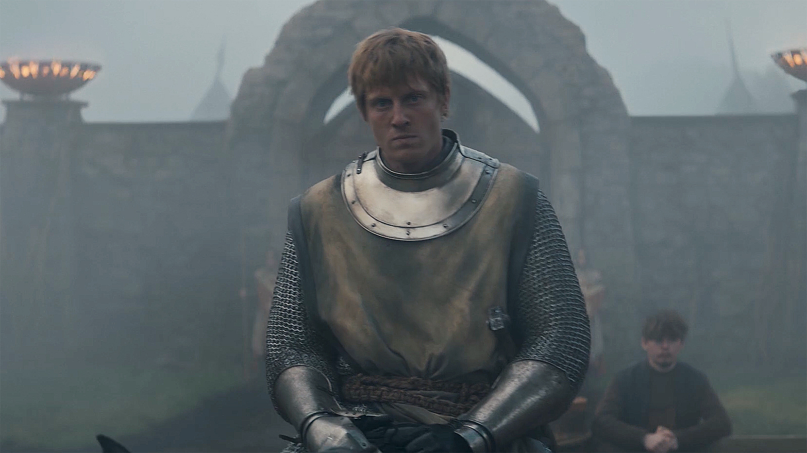 Dunk looking worried while on his horse in A Knight of the Seven Kingdoms episode 5