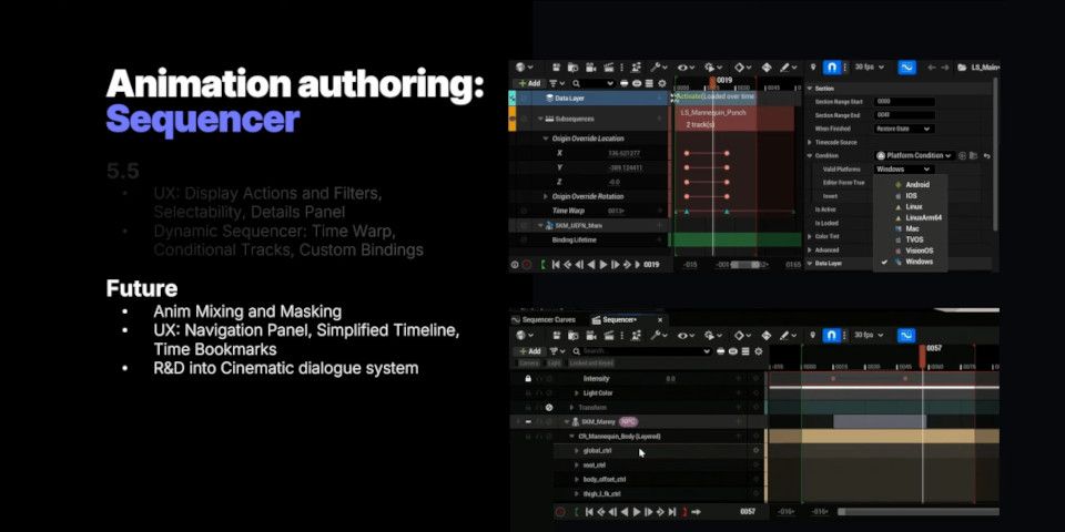 Epic Games slide on the future of Unreal Engine