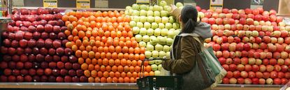 Shopping at Whole Foods.