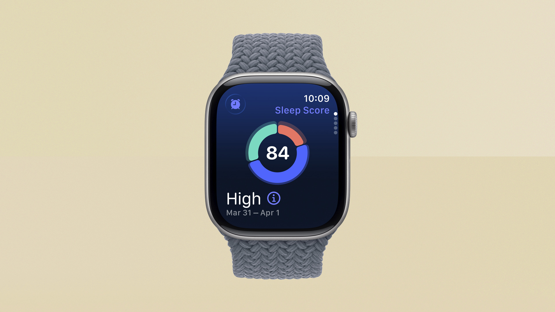 Apple Watch SE 3 render against yellow background