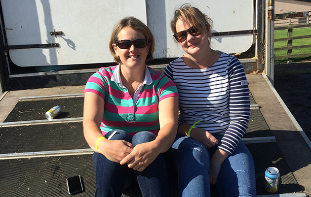 Lizzie and Abi at Bishop Burton