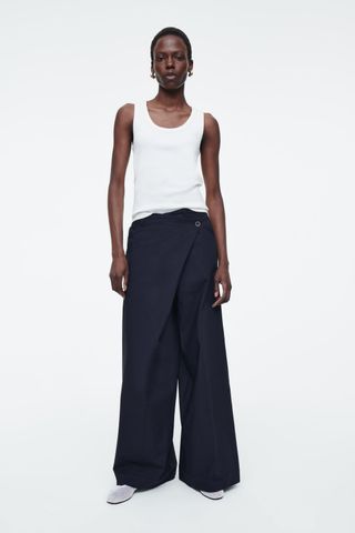 Asymmetric Wrap Pants