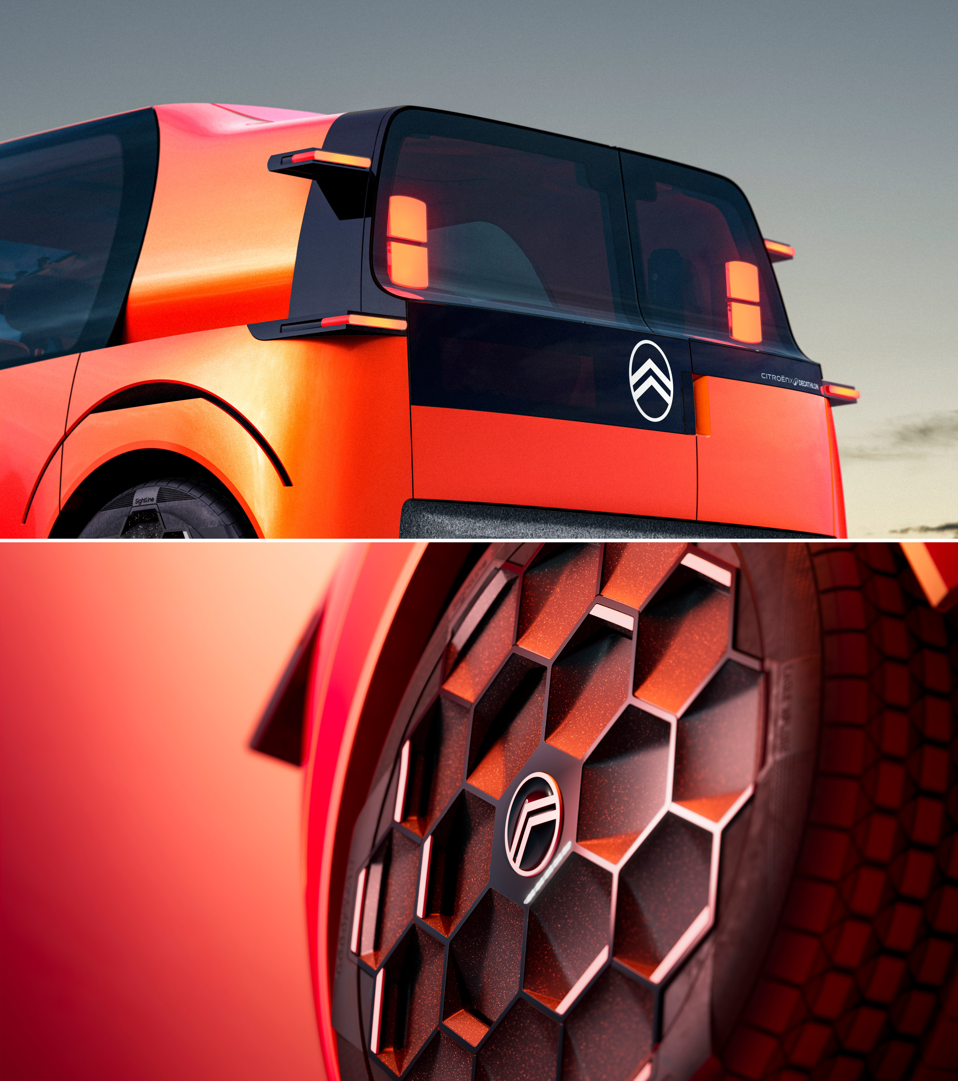 Citro&amp;euml;n ELO Concept design details, including Goodyear&#039;s concept tyres (below)