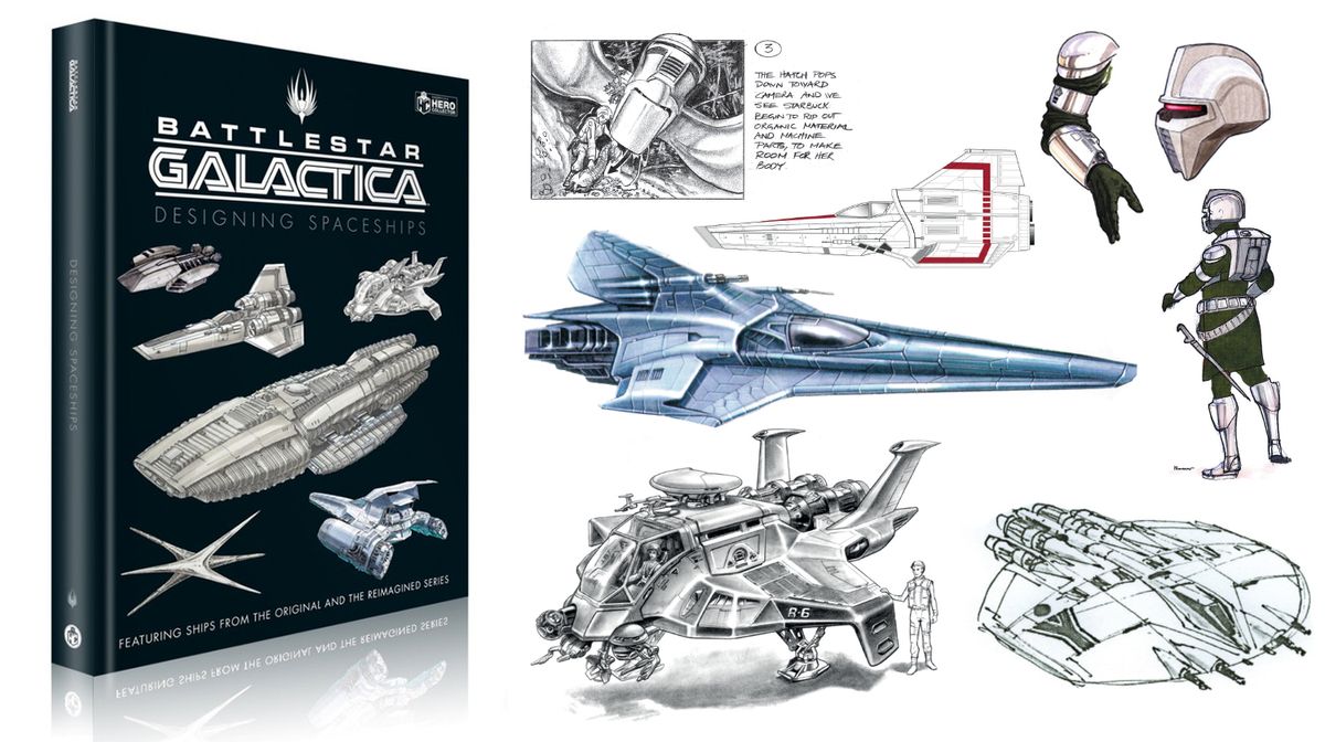 Here's an exclusive 1st look at 'Battlestar Galactica: Designing Spaceships' from Hero Collector