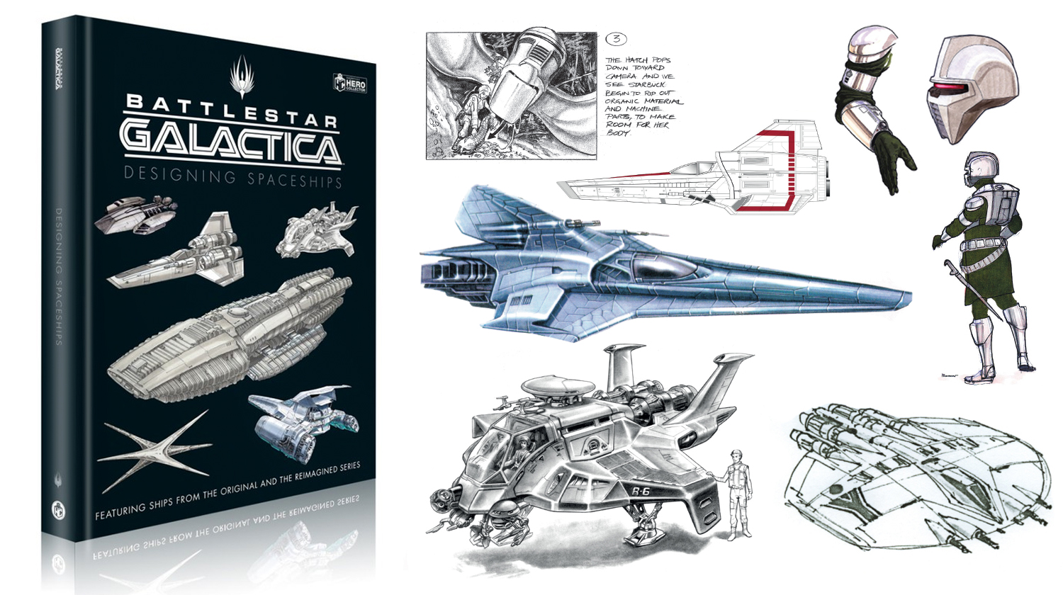 Here&#39;s an exclusive 1st look at &#39;Battlestar Galactica: Designing Spaceships&#39; from Hero Collector | Space